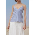 John Galt Women's Blue & White Gingham Edith Tank Top T-Shirts, Hoodie, Sweatshirt | GrindPrints.com
