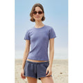 John Galt Women's Blue Loreen Short Sleeve Top T-Shirts, Hoodie, Sweatshirt | GrindPrints.com