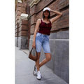 John Galt Women's Burgundy Simonne Henley Tank Top T-Shirts, Hoodie, Sweatshirt | GrindPrints.com