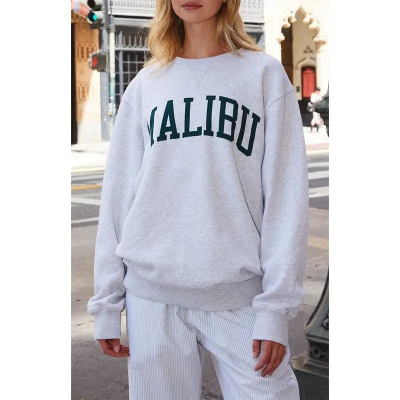 John Galt Women's Erica Malibu Crew Neck Sweatshirt T-Shirts, Hoodie | GrindPrints.com