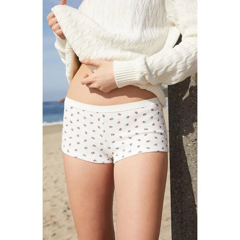 John Galt Women's Floral Waffle Knit Boxer Underwear T-Shirts, Hoodie, Sweatshirt | GrindPrints.com