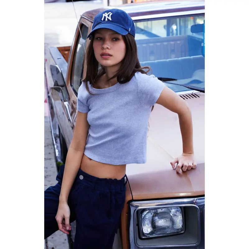 John Galt Women's Gray Ashlyn Short Sleeve Top T-Shirts, Hoodie, Sweatshirt | GrindPrints.com