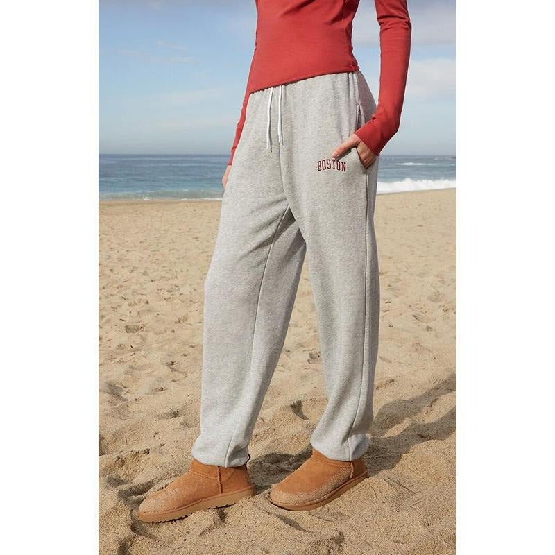 John Galt Women's Gray Boston Rosa Sweatpants T-Shirts, Hoodie, Sweatshirt | GrindPrints.com