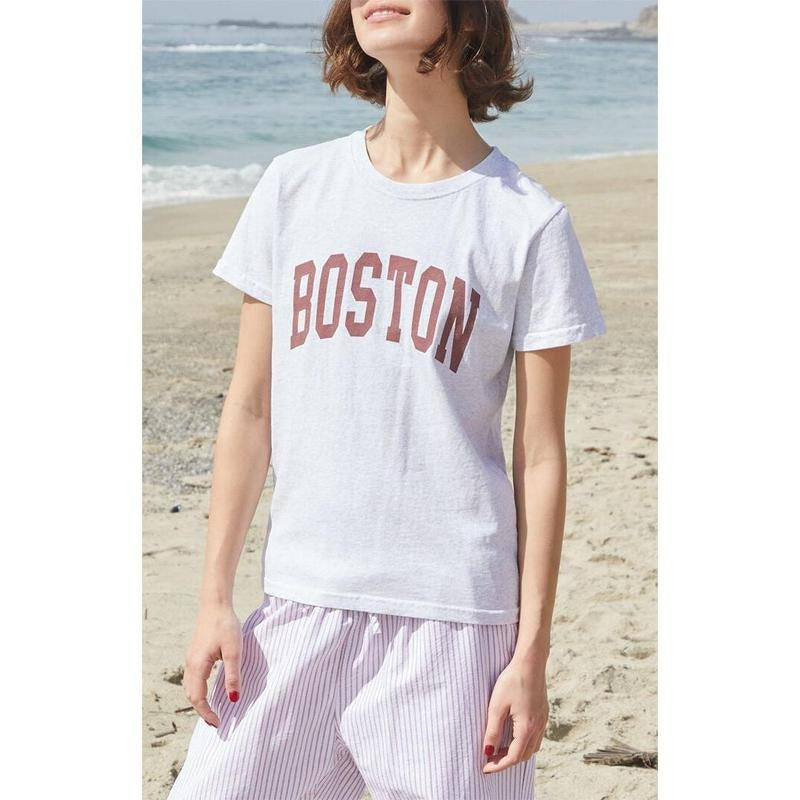 John Galt Women's Gray Chloe Boston T-Shirt - Multicolor Hoodie, Sweatshirt | GrindPrints.com