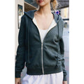 John Galt Women's Gray Full Zip Hoodie T-Shirts, Sweatshirt | GrindPrints.com