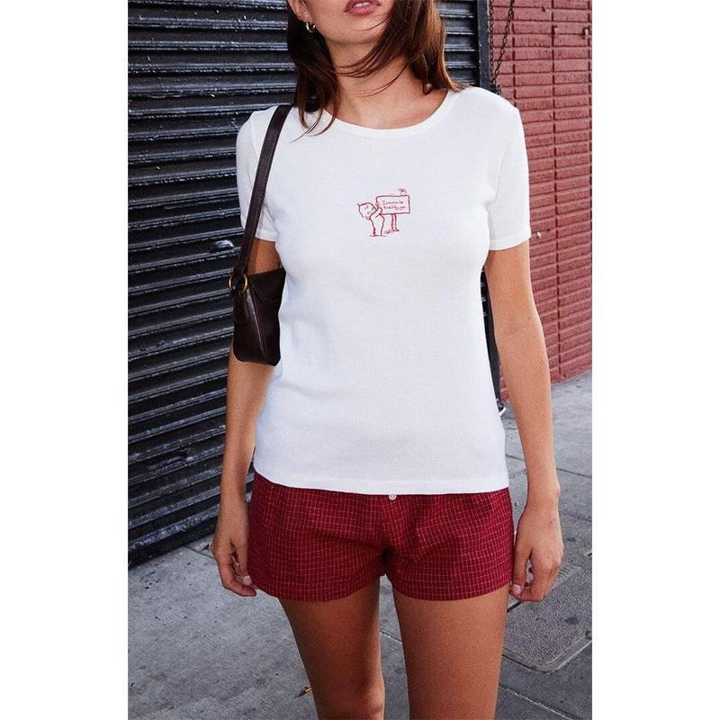 John Galt Women's Hailie Loved By You T-Shirt - Multicolor Hoodie, Sweatshirt | GrindPrints.com