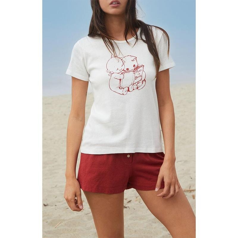 John Galt Women's Hailie Puss In Boots T-Shirt - Multicolor Hoodie, Sweatshirt | GrindPrints.com