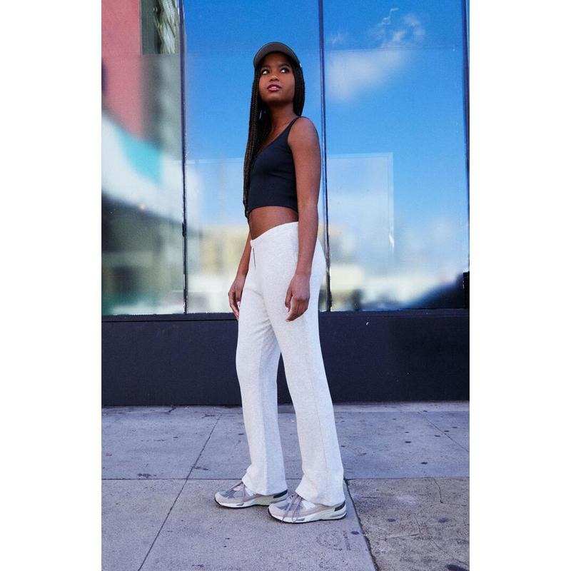 John Galt Women's Heather Grey Kiera Low Rise Sweatpants T-Shirts, Hoodie, Sweatshirt | GrindPrints.com