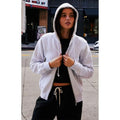 John Galt Women's Light Gray Full Zip Hoodie T-Shirts, Sweatshirt | GrindPrints.com