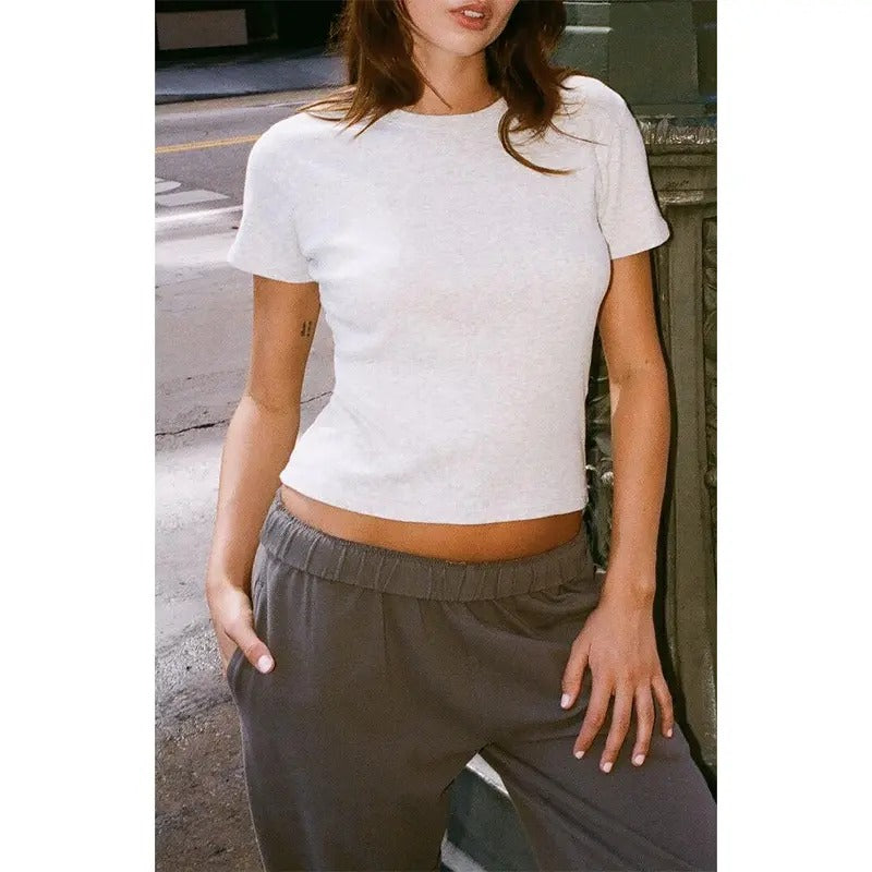 John Galt Women's Light Gray Short Sleeve T-Shirt Hoodie, Sweatshirt | GrindPrints.com