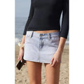 John Galt Women's Light Indigo Malia Denim Mini Skirt T-Shirts, Hoodie, Sweatshirt | GrindPrints.com
