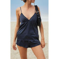 John Galt Women's Navy & White Polka Dot Edith Tank Top T-Shirts, Hoodie, Sweatshirt | GrindPrints.com