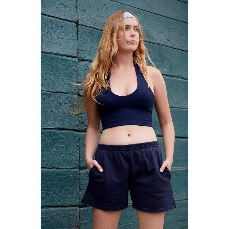 John Galt Women's Navy Alexis Halter Top T-Shirts, Hoodie, Sweatshirt | GrindPrints.com