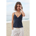 John Galt Women's Navy Amara Tank Top T-Shirts, Hoodie, Sweatshirt | GrindPrints.com