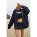 John Galt Women's Navy Christy Full Zip Hoodiestyle{n002}2 T-Shirts, Hoodie, Sweatshirt | GrindPrints.com