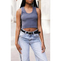 John Galt Women's Navy Connor Tank Top T-Shirts, Hoodie, Sweatshirt | GrindPrints.com
