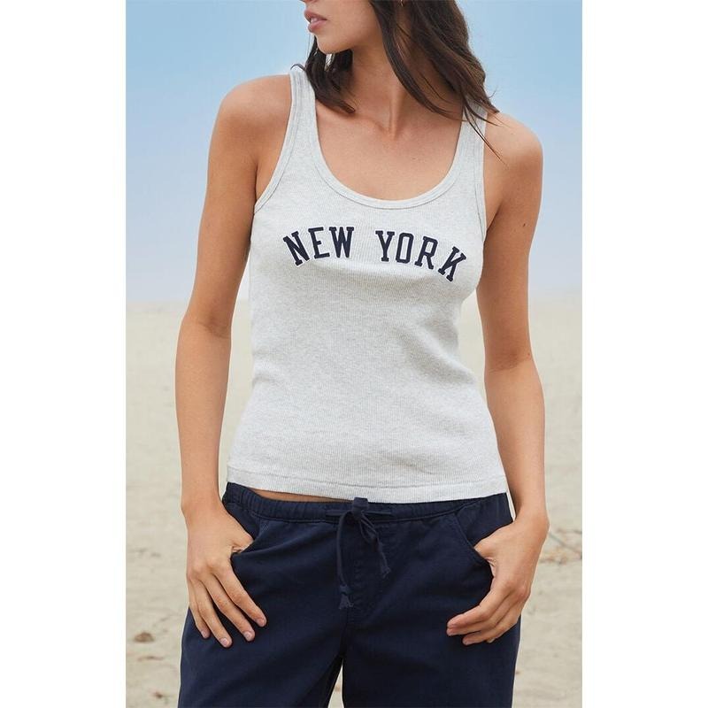John Galt Women's New York Embroidered Beyonca Tank Top - Multicolor T-Shirts, Hoodie, Sweatshirt | GrindPrints.com