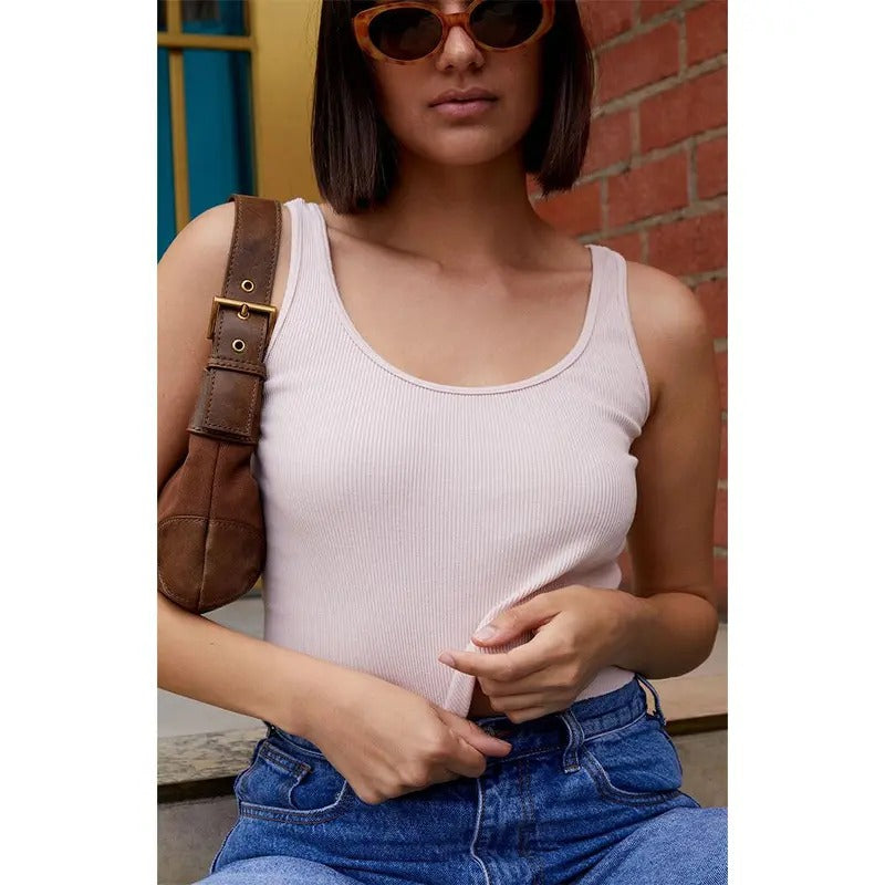 John Galt Women's Pink Sheena Cropped Tank Top T-Shirts, Hoodie, Sweatshirt | GrindPrints.com