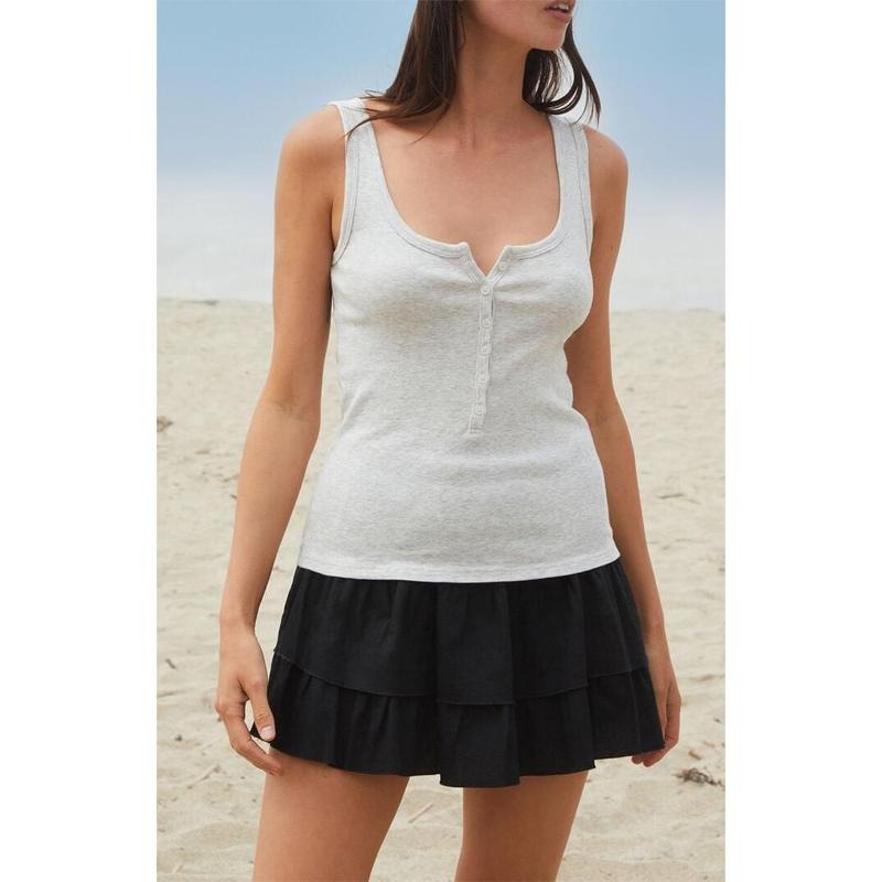 John Galt Women's Silver Beyonca Buttoned Tank Top T-Shirts, Hoodie, Sweatshirt | GrindPrints.com