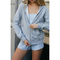 John Galt Women's Silver Full Zip Hoodie T-Shirts, Sweatshirt | GrindPrints.com