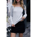 John Galt Women's Silver Off-The-Shoulder Long Sleeve Top T-Shirts, Hoodie, Sweatshirt | GrindPrints.com