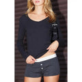 John Galt Women's Striped Pajama Boyshorts T-Shirts, Hoodie, Sweatshirt | GrindPrints.com