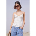 John Galt Women's White & Black Floral Tiffany Tank Top T-Shirts, Hoodie, Sweatshirt | GrindPrints.com