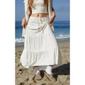 John Galt Women's White & Orange Olive Maxi Skirt - Multicolor T-Shirts, Hoodie, Sweatshirt | GrindPrints.com