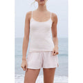 John Galt Women's White & Pink Striped Skylar Tank Top T-Shirts, Hoodie, Sweatshirt | GrindPrints.com