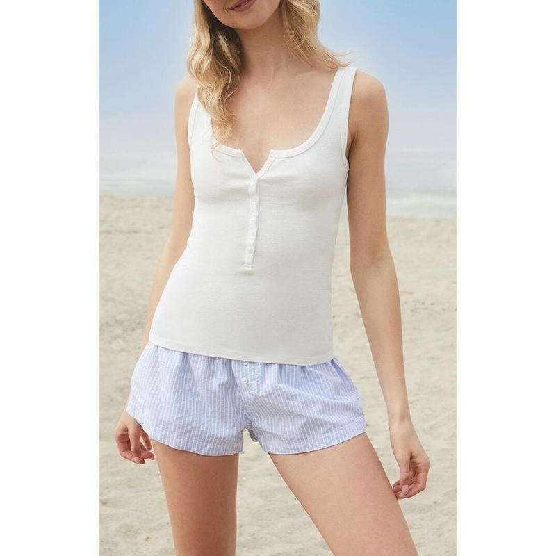 John Galt Women's White Beyonca Buttoned Tank Top T-Shirts, Hoodie, Sweatshirt | GrindPrints.com