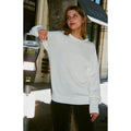 John Galt Women's White Brianna Sweater T-Shirts, Hoodie, Sweatshirt | GrindPrints.com