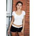 John Galt Women's White Gina Cinched Topstyle{n002}3 T-Shirts, Hoodie, Sweatshirt | GrindPrints.com