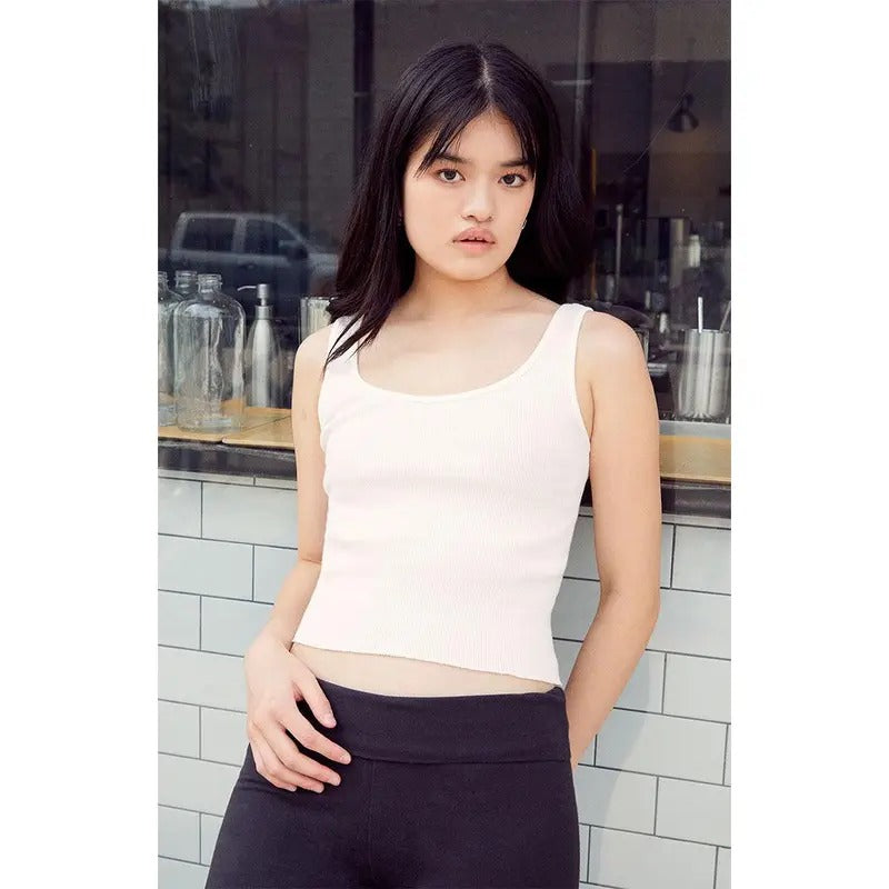John Galt Women's White Sheena Cropped Tank Topstyle{n002}2 T-Shirts, Hoodie, Sweatshirt | GrindPrints.com