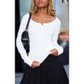John Galt Women's White Zelly Long Sleeve Top T-Shirts, Hoodie, Sweatshirt | GrindPrints.com