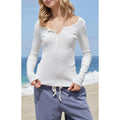John Galt Women's White Zelly Long Sleeve Topstyle{n002}2 T-Shirts, Hoodie, Sweatshirt | GrindPrints.com