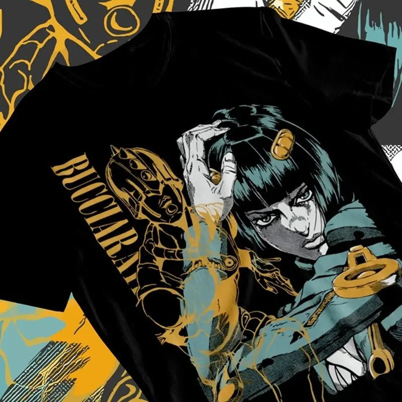 Jojo's Bizarre Adventure T-Shirt Bruno Bucciarati Anime Manga Soft Tee Unisex Full Size Hoodie, Sweatshirt | GrindPrints.com