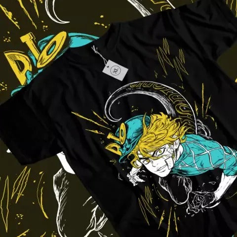 Jojo s Bizarre Diego Brando T-shirt Anime Manga Graphic Tee All Size Black Shirt Hoodie, Sweatshirt | GrindPrints.com