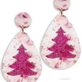 Jolly Glitter Christmas Tree Earrings T-Shirts, Hoodie, Sweatshirt | GrindPrints.com