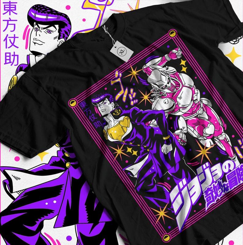 Josuke Higashikata T-Shirt S-4XL Jojo's Bizzare Adventure Girl Gift Shirt Tshirt S-4XL Hoodie, Sweatshirt | GrindPrints.com