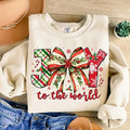 Joy To The World Christmas Sweatshirt, Christmas Season Shirt, Merry and Bright Shirt, Reindeer Christmas Shirt, Merry...