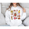 Joyful Christmas Sweatshirt, Cozy Mexican Hoodie, Fun Calories Don't Count Tee, Pink Spanish Holiday Pullover, Perfect...