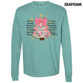 Joyful Peaceful Cheerful Tree Long Sleeve Comfort Colors T-Shirt 'NLB' Hoodie, Sweatshirt | GrindPrints.com