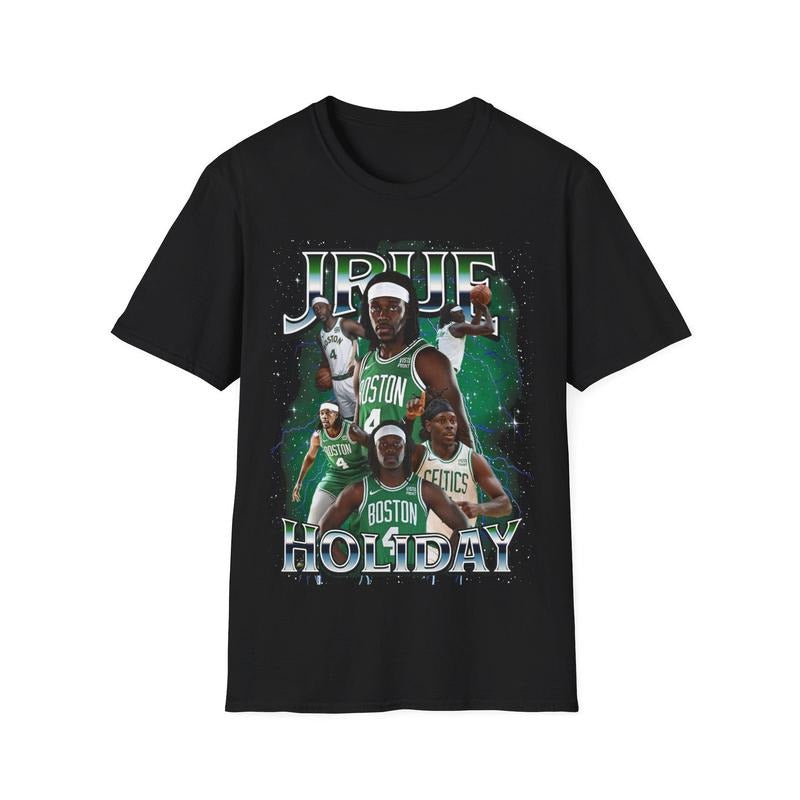 Jrue Holiday Bootleg T-Shirt, Basketball Shirt, Personalized Dad T-Shirt, Vintage 90S Tshirt Graphic Tee, Retro Shirt...