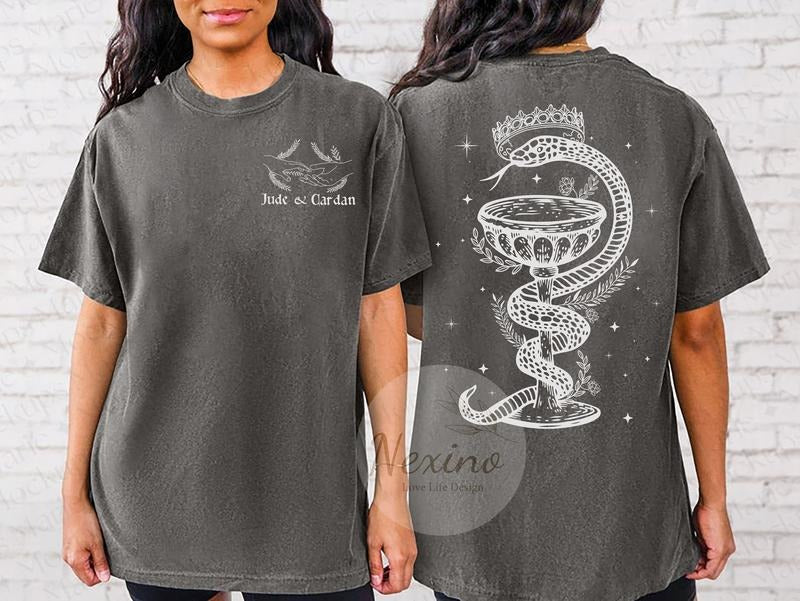 Jude and Cardan two Sides Inspired Crewneck Sweatshirt T-Shirt Best Price Hoodie | GrindPrints.com