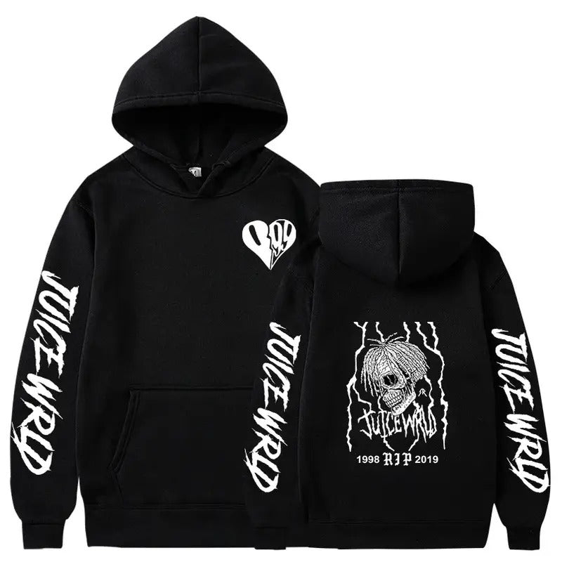 Juice WRLD Men's Hooded Sweatshirt Pullover Casual Harajuku Style Hip Hop Hoodies Fall Winter Long Sleeves Fleece...