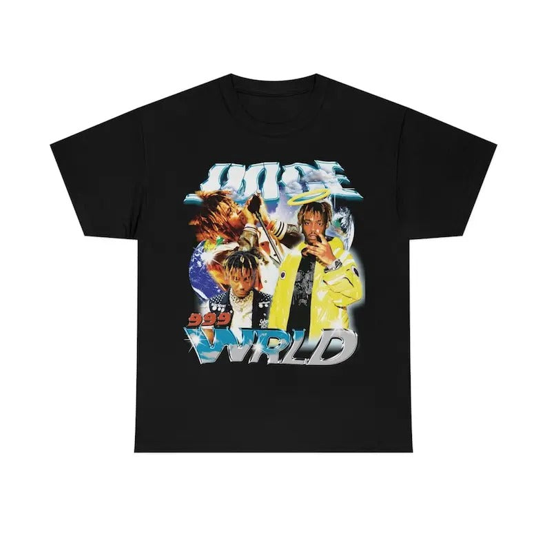 Juice Wrld Vintage Style Rap T-Shirt For Fans, Cotton Fabric Top Unisex Hoodie, Sweatshirt | GrindPrints.com