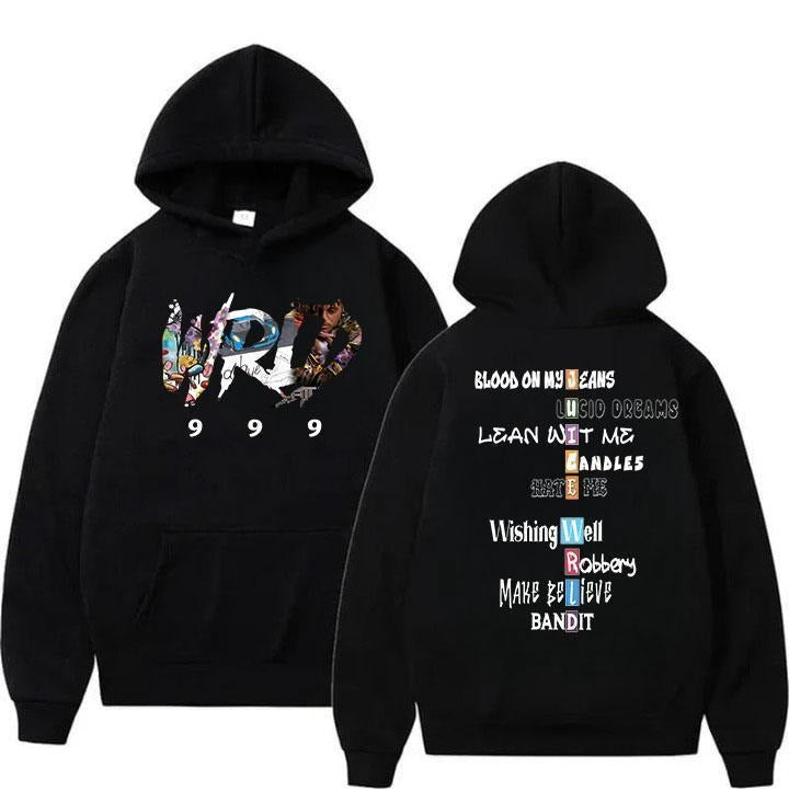 Juicee W.rl|d Songs Hoodie, Hip Hop Rapper Juicee W.rl|d 999 Hoodie Unisex Classic Collar T-Shirts, Sweatshirt