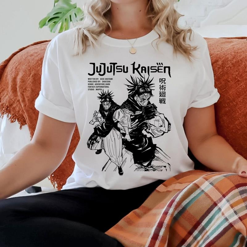 Jujutsu Kaisen Choso Tshirt Crewneck Hoodie Comfort Cotton Sweatshirt | GrindPrints.com