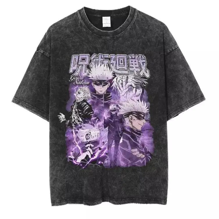 Jujutsu Kaisen Cosplay Anime T-Shirt Shirt Undershirt Vintage Washed Cotton Shirt Hoodie, Sweatshirt | GrindPrints.com