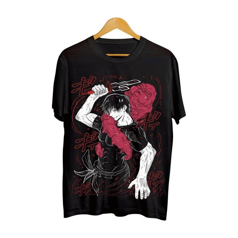 Jujutsu Kaisen Mahito Curse Anime Manga Junpei Black shirt Soft Tee, Short Sleeve Cotton Hoodie, Sweatshirt | GrindPrints.com